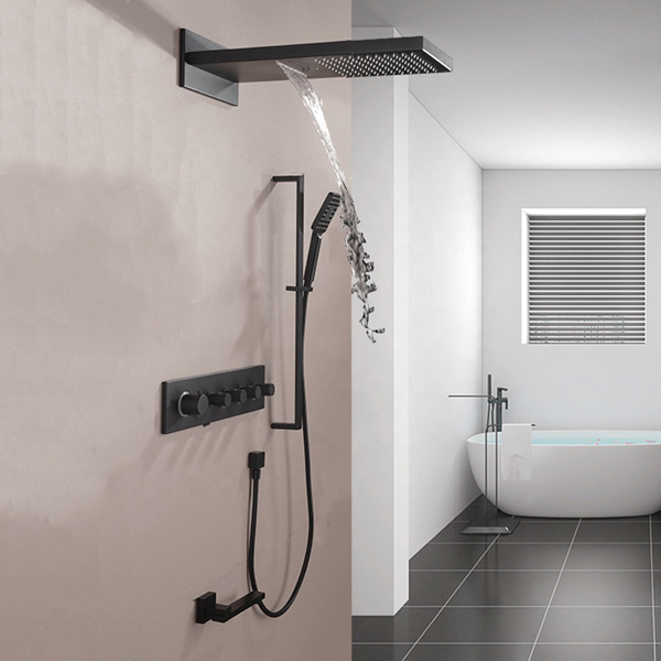 Sen tắm âm tường có hiển thị nhiệt độ Miken HM-50202-BMS (Bát trần 30x30cm) - Image 4
