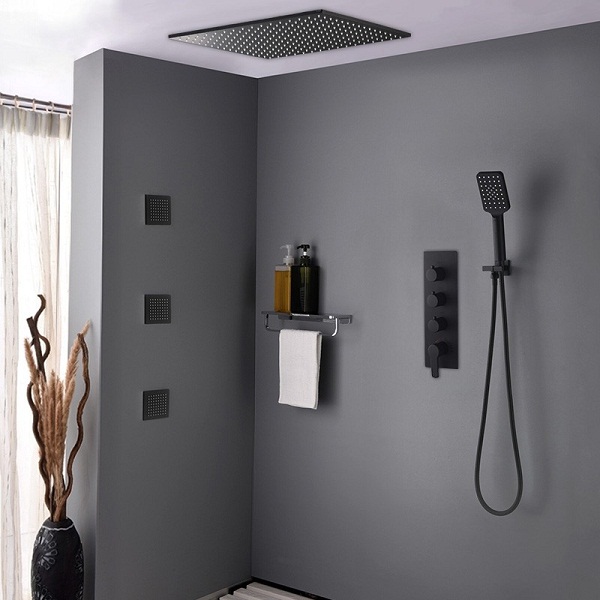 Sen tắm âm tường có hiển thị nhiệt độ Miken HM-50202-BMS (Bát trần 30x30cm) - Image 6