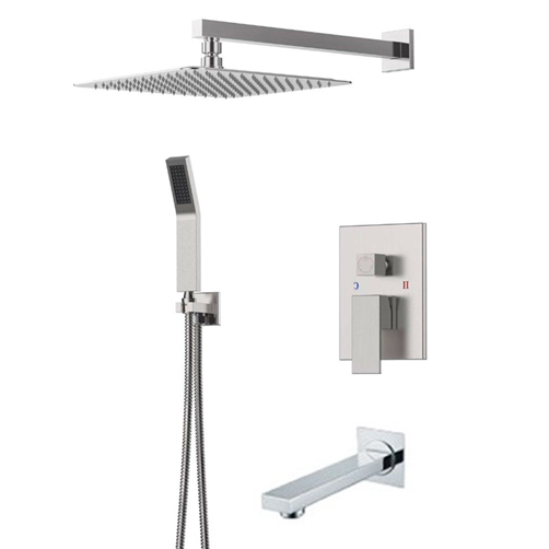 Sen tắm âm tường có hiển thị nhiệt độ Miken HM-50202-W (Bát 30x30cm) - Image 5
