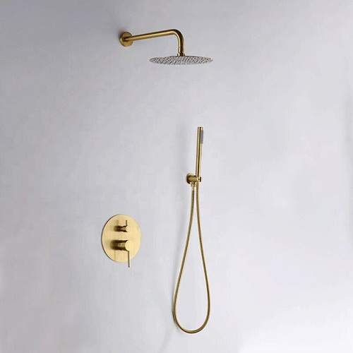 Sen tắm âm tường mạ màu vàng CS-103 (Đặt hàng 7-15 ngày)
