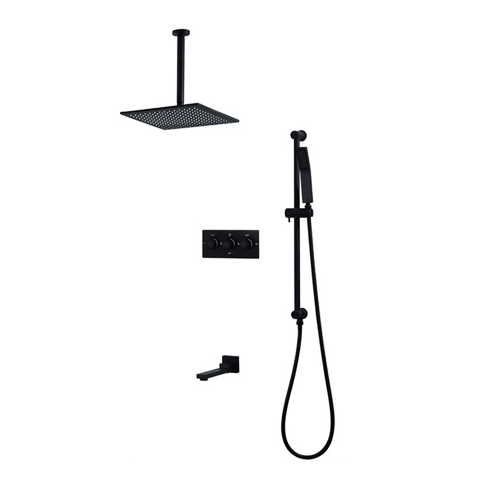 Sen tắm âm tường màu đen Miken MK 8015 (Bát 30x30cm) - Image 3