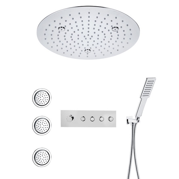 Sen tắm âm tường nhiệt độ massage Miken AH344SCR6 ( Bát trần phi 500mm)