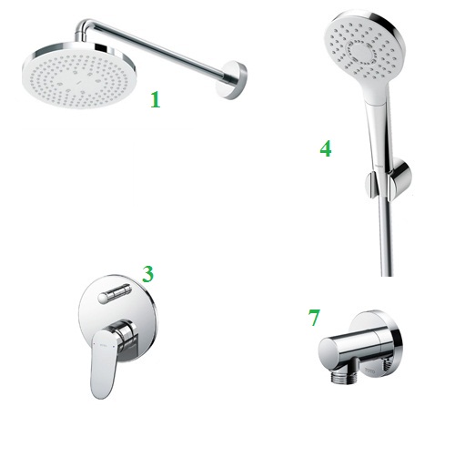 Sen tắm âm tường Toto DB130C-DP331-DP328N-DV32 - Image 3