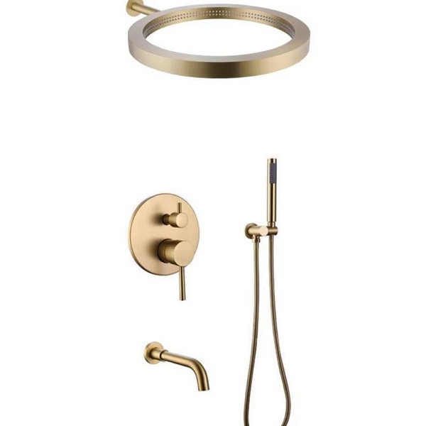 Sen tắm lắp âm tường mạ màu vàng, đen, crom, ghi, vàng hồng, trắng Miken HD-SET-526