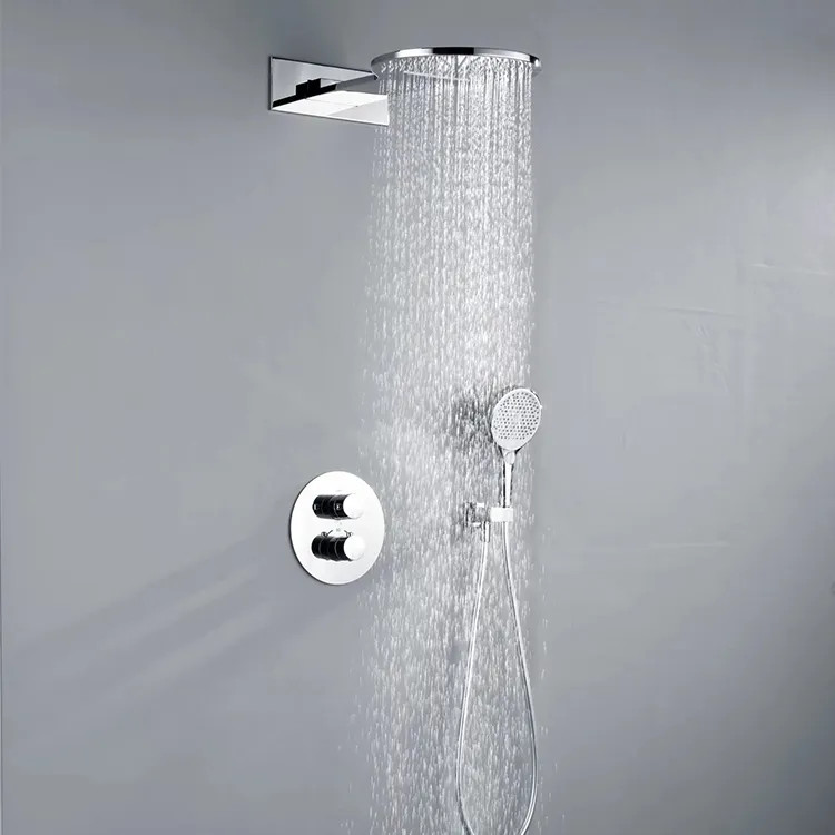 Sen tắm mạ màu vàng âm tường nhiệt độ Miken BUF-PO9 (Bóng hoặc mờ) (Bát 40x40cm) - Image 3