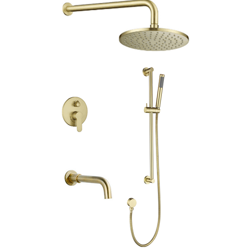 Sen tắm mạ màu vàng âm tường nhiệt độ Miken HD-M10-042 (Bóng hoặc mờ) (Bát 40x40cm) - Image 3