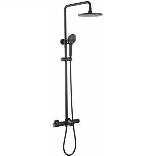 Sen tắm nhiệt độ âm tường bát gắn trần màu đen Miken MKS-6576B (Bát 400x400mm) - Image 3