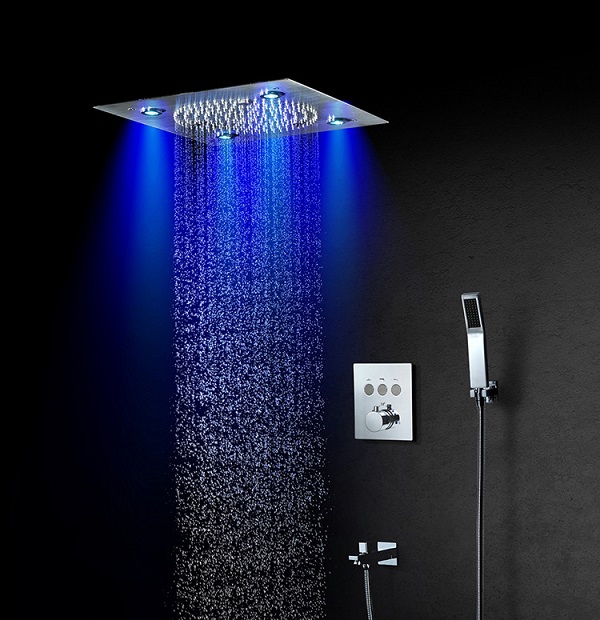 Sen tắm nhiệt độ âm tường bát Led Miken HI05078A (Bát trần 32x32cm )