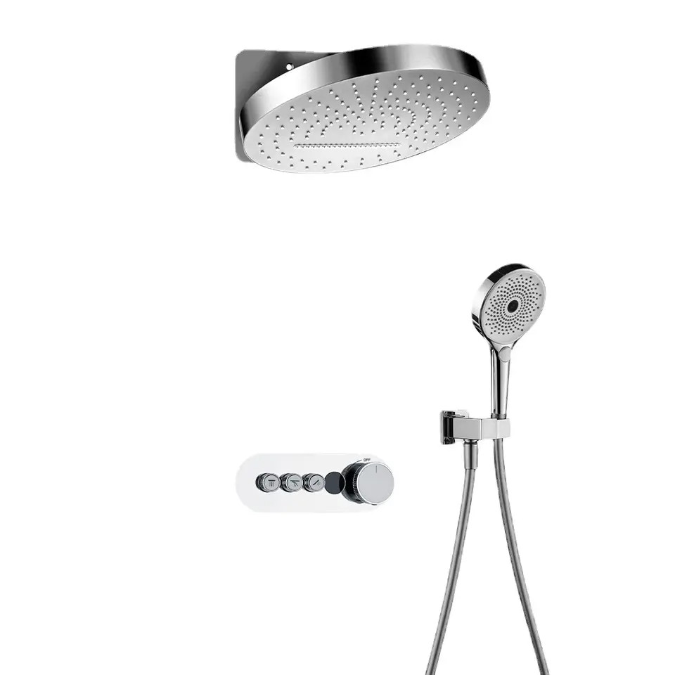 Sen tắm nhiệt độ âm tường mạ Crom Miken HI52980 (Bát 320x320mm)