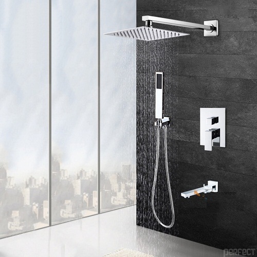 Sen tắm nhiệt độ âm tường mạ vàng Miken HI1508404 (Bát 58x38cm - Iphone điều khiển nhạc) - Image 3