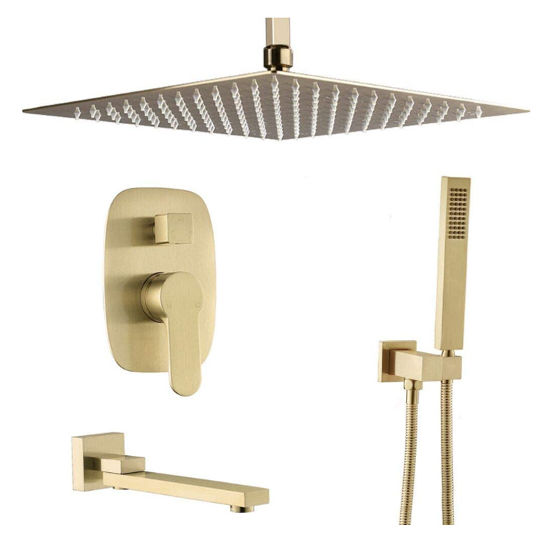 Sen tắm nhiệt độ âm tường masage màu vàng Miken MB20HZG (Bóng hoặc xước mờ) - Image 5
