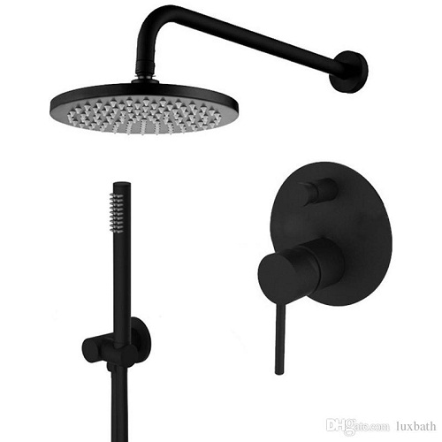 Sen tắm nhiệt độ âm tường màu đen bát Led HI05078B (Bát trần 32x32cm - Đặt hàng 10-15 ngày) - Image 5