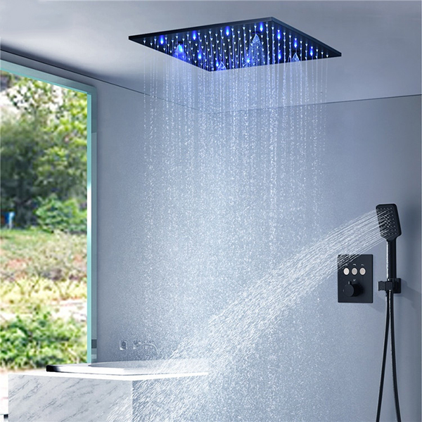 Sen tắm nóng lạnh âm tường nhiệt độ màu đen Miken AH223RMB2 ( Bát tường 30x20cm) - Image 4