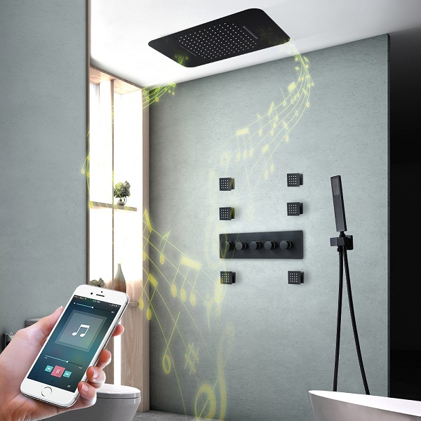 Sen tắm nóng lạnh âm tường nhiệt độ màu đen Miken MKS-8203B (Bát 30x30cm) - Image 6