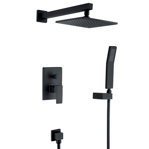 Sen tắm nóng lạnh âm tường nhiệt độ màu đen Miken MKS-8204B (Bát 40x40cm) - Image 6