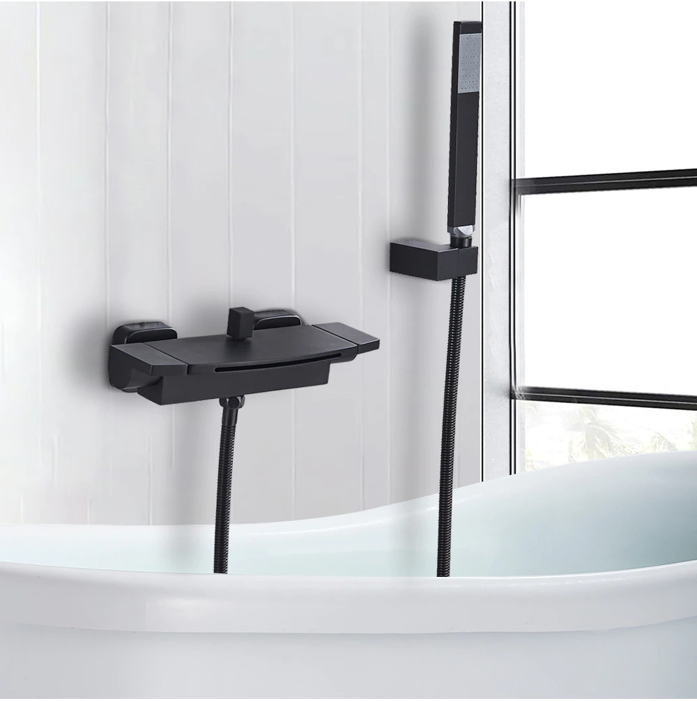 Sen tắm, sen tắm bồn mạ màu đen Miken MKS- 00996B