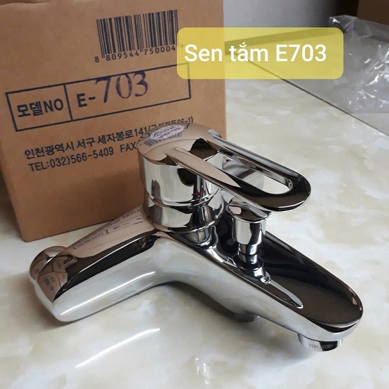 Sen tắm vuông nóng lạnh cao cấp Hàn Quốc EcoFa E-7001SN - Image 3