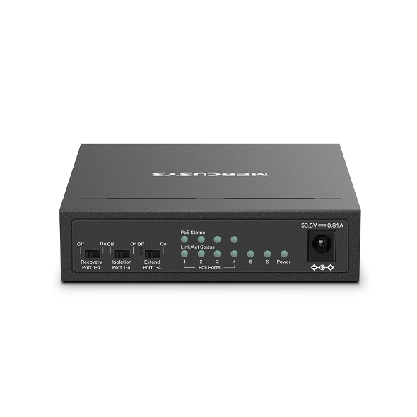 Switch 6 cổng 10/100Mbps với 4 cổng PoE+ Mercusys MS106LP - Image 2