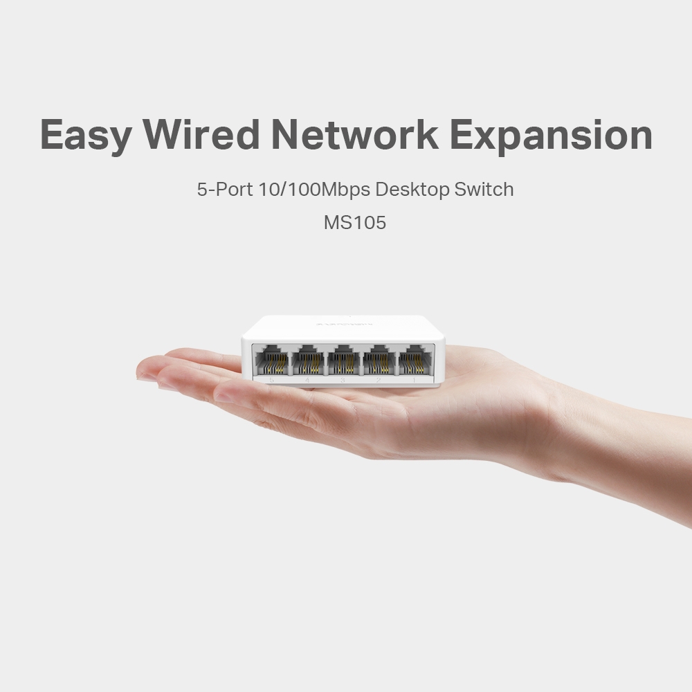 Switch Để Bàn 5 cổng 10/100Mbps Mercusys MS105 - Image 3