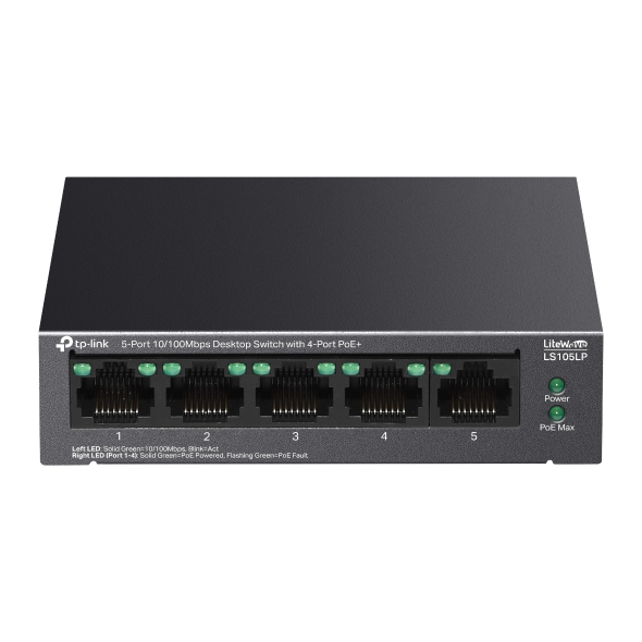 Switch Để Bàn 5 Cổng 10/100Mbps với 4 Cổng PoE TP-Link LS105LP - Image 2