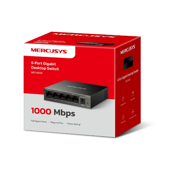 Switch Để Bàn 5 Cổng Gigabit Mercusys MS105GS - Image 2