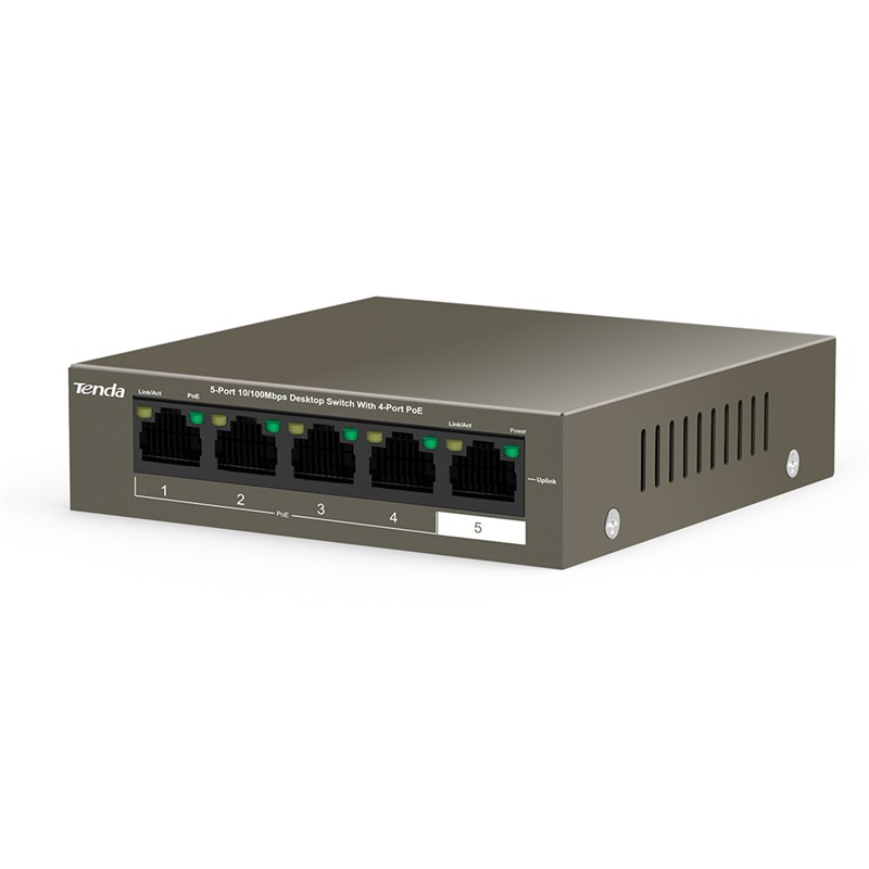 Switch Poe Tenda TEF1105P-4-63W 5-Port 10/100Mbps PoE - Image 3