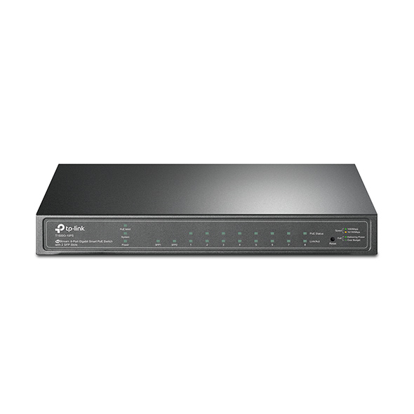 Switch Smart JetStream 10 cổng Gigabit với 8 cổng PoE+ và 2 cổng SFP TP-Link T1500G-10PS (TL-SG2210P) - Image 2