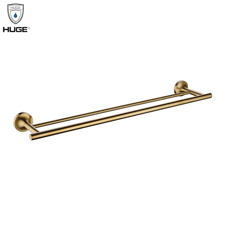 Thanh vắt khăn đôi mạ vàng Huge H-B1739AG