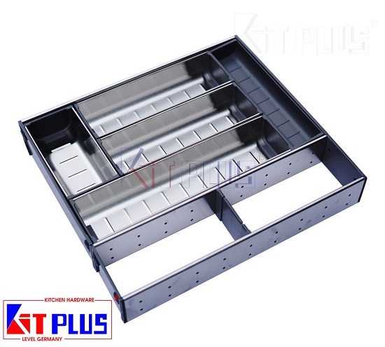 Thùng gạo âm tủ mặt gương màu đen Kit Plus RB.29B - Image 4