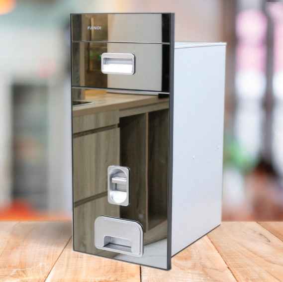 Thùng gạo mặt gương âm tủ Fandi FNB300 - Image 4