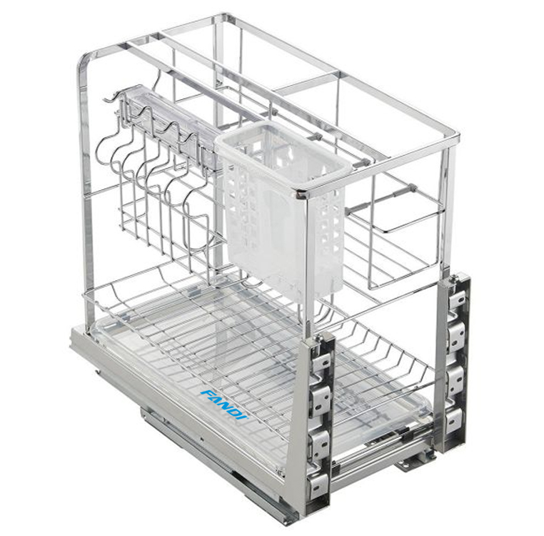 Thùng gạo mặt gương âm tủ Fandi FNB300 - Image 5
