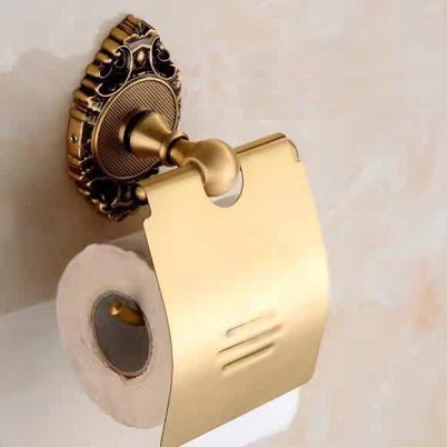 Treo giấy vệ sinh đôi màu vàng Miken MK-10004G (Vàng bóng hoặc xước mờ) - Image 5