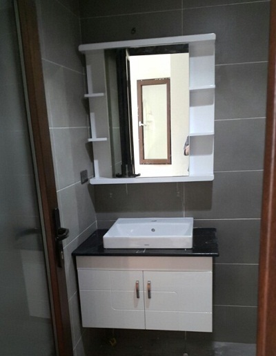Tủ chậu lavabo may đo vân gỗ nhựa Picomat HMT-105 (Tự chọn kích thước) - Image 6