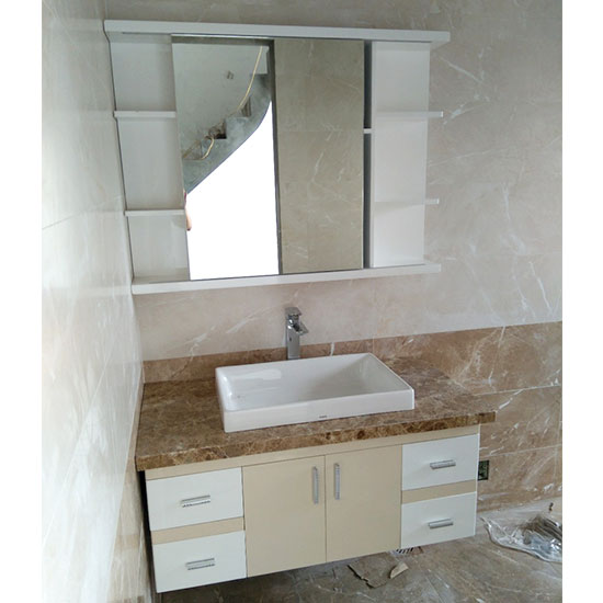 Tủ chậu lavabo may đo vân gỗ nhựa Picomat HMT-108 (Tự chọn kích thước) - Image 5