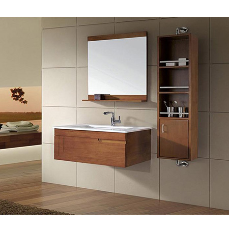Tủ chậu lavabo may đo vân gỗ nhựa Picomat HMT-111 (Tự chọn kích thước)