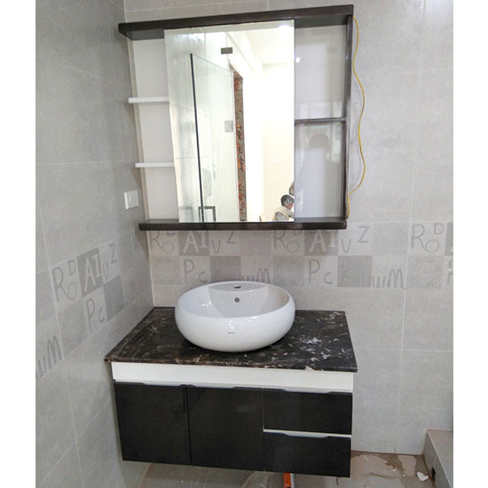 Tủ chậu lavabo may đo vân gỗ nhựa Picomat HMT-120 (Tự chọn kích thước) - Image 4