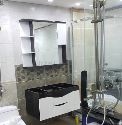 Tủ chậu lavabo may đo vân gỗ nhựa Picomat HMT-96 (Tự chọn kích thước) - Image 5