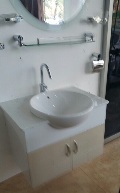 Tủ chậu lavabo nhựa Picomat theo yêu cầu HM72 900x500mm (Tự chọn kích thước - Chưa gồm chậu, vòi) - Image 3