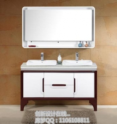 Tủ chậu lavabo nhựa Picomat theo yêu cầu HM81-1300x480mm (Tự chọn kích thước - Chưa gồm chậu, vòi) - Image 3