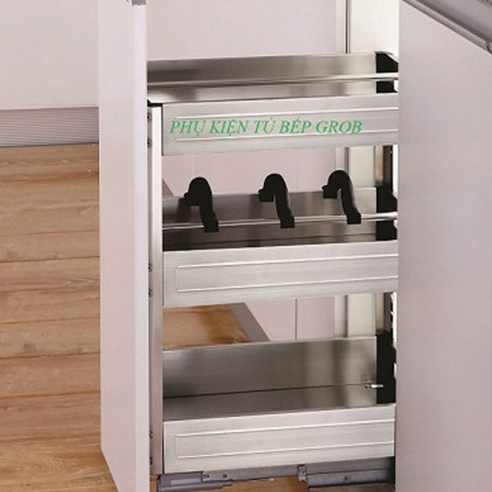 Tủ kho 4 tầng inox nan dẹt Grob GM-460 - Image 3