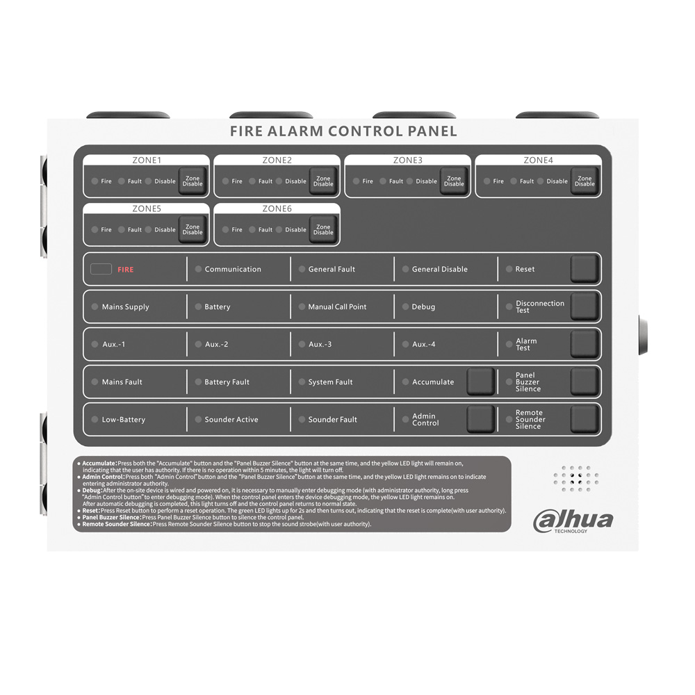Tủ trung tâm báo cháy Dahua 6 kênh DHI-HY-C102-6