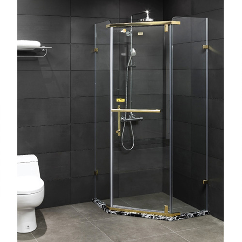 Vách kính nhà tắm màu vàng Fendi FIV-1X3-G (1000x1000x1900mm) - Image 4