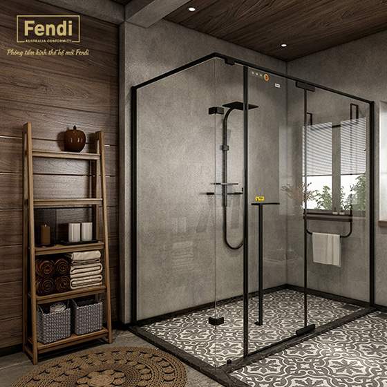 Vách kính tắm Fendi FKP-1D2 (1400x1900) - Image 4