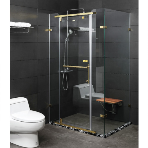 Vách kính tắm mạ vàng Fendi FDV-1X3 (1000x1000x2000) - Image 4