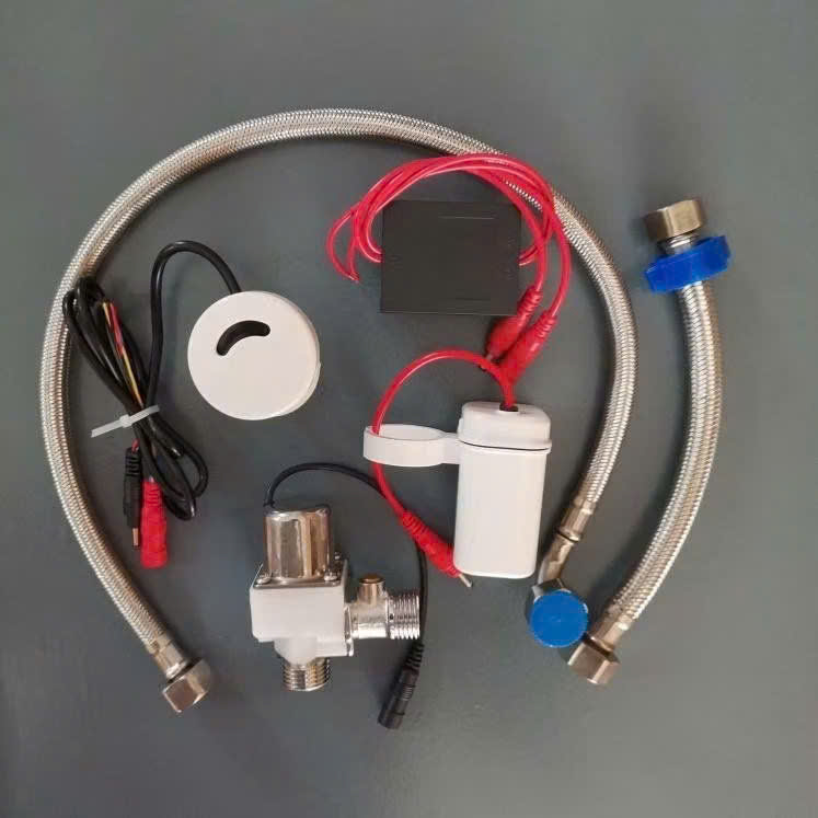 Van xả cảm ứng tiểu nam Miken MKV-C306G (Điện - Pin) - Image 3