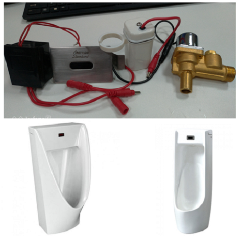 Van xả cảm ứng tiểu nam Techome A2902 (Pin - 220V)