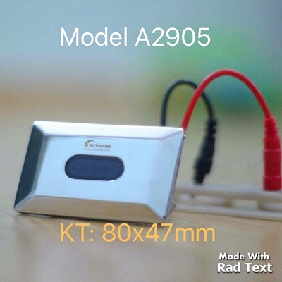 Van xả cảm ứng tiểu nam Techome A601 (Pin) - Image 5