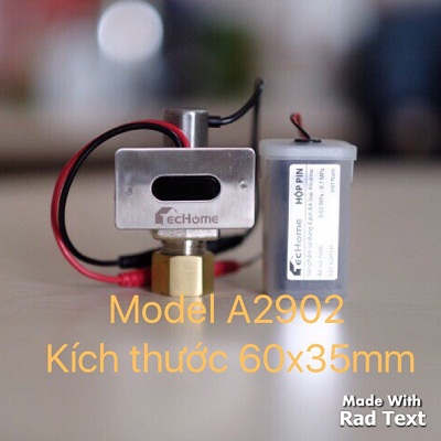 Van xả cảm ứng tiểu nam Techome A603 (220V- Pin) - Image 3