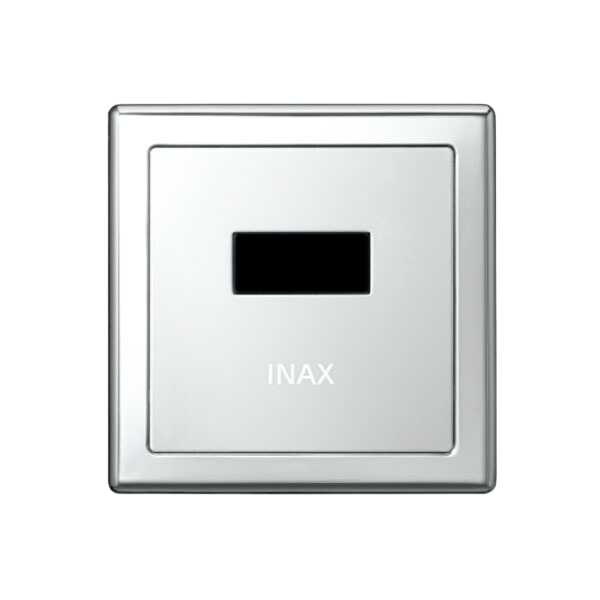 Van xả tiểu cảm ứng âm tường Inax OKUV-30SM-Điện 220V/Pin (AC/DC) - Image 4