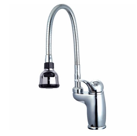 Vòi bếp rửa bát Hàn Quốc nóng lạnh cắm tường ngổng mềm Samwon XSS-507 - Image 3